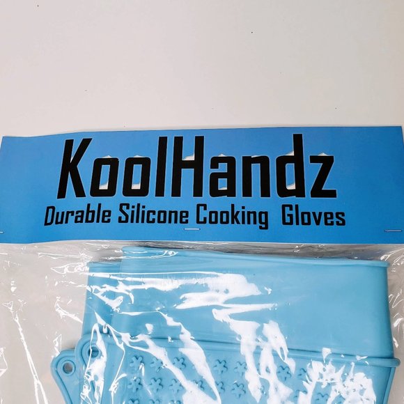 Koolhandz Powder Blue Silicone Grill Gloves New - Picture 4 of 5